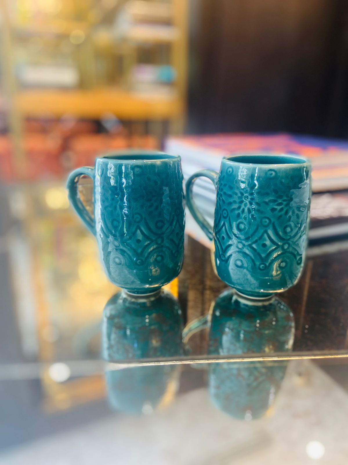 Mugs - Green l Natural Tea Mugs l Ceramic Coffee Mugs l Milk Mugs l Best Cup l