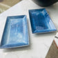 Rectangle Platter- Blue l Natural Platter l Pottery Dish l Ceramic Platter l Serving Dish l