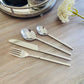 Silver Hammered Cutlery Set of 24 I Silver Cutlery Set l Stainless Steel Cutlery  l Flatware