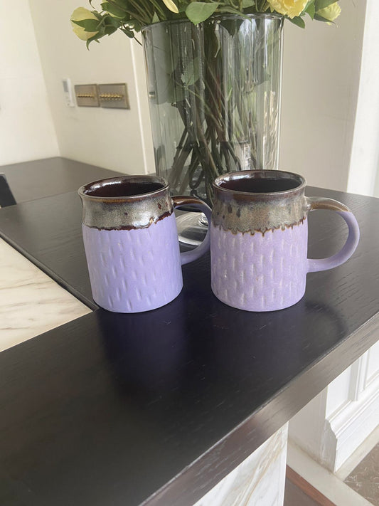 Mugs - Purple l Flower Coffee Mug  l Gift Mugs l Ceramic Gift Mugs l Tea Mugs l Ceramic Tea Cup l