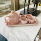 Set of 6 Tea Set - Pink l Serving Tea Mugs l Ceramic Coffee Mugs l Milk Mugs l